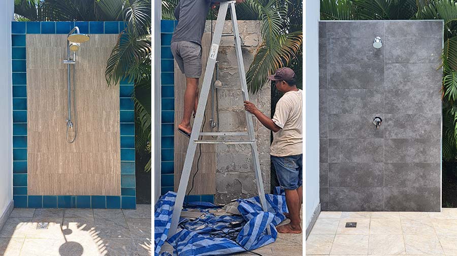 Recessed Outdoor Shower